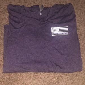 Born Primitive Ling Sleeve Hooded t-shirt or sweatshirt size Medium